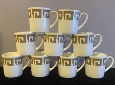 Wedgwood Susie Cooper Gold Keystone Bone China Coffee Cups x 9