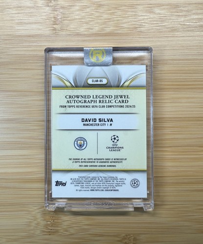 2024-25 David Silva Reverencia Coronada Leyenda Joya Automático/25 Manchester City - Imagen 3 de 4