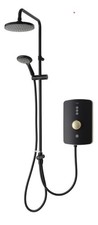 Image of Triton Amala DuElec 9.5kW Electric Shower-Brushed Brass&Black-REAMDU97 RRP £399