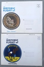 The Historic Flight of Apollo 11  12 NASA w/ 16 Color Picture Photo Lot XI XII