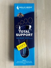 WalkHero Total Support Plantar Fasciitis Insoles Arch M 10-10.5 W 12-12.5