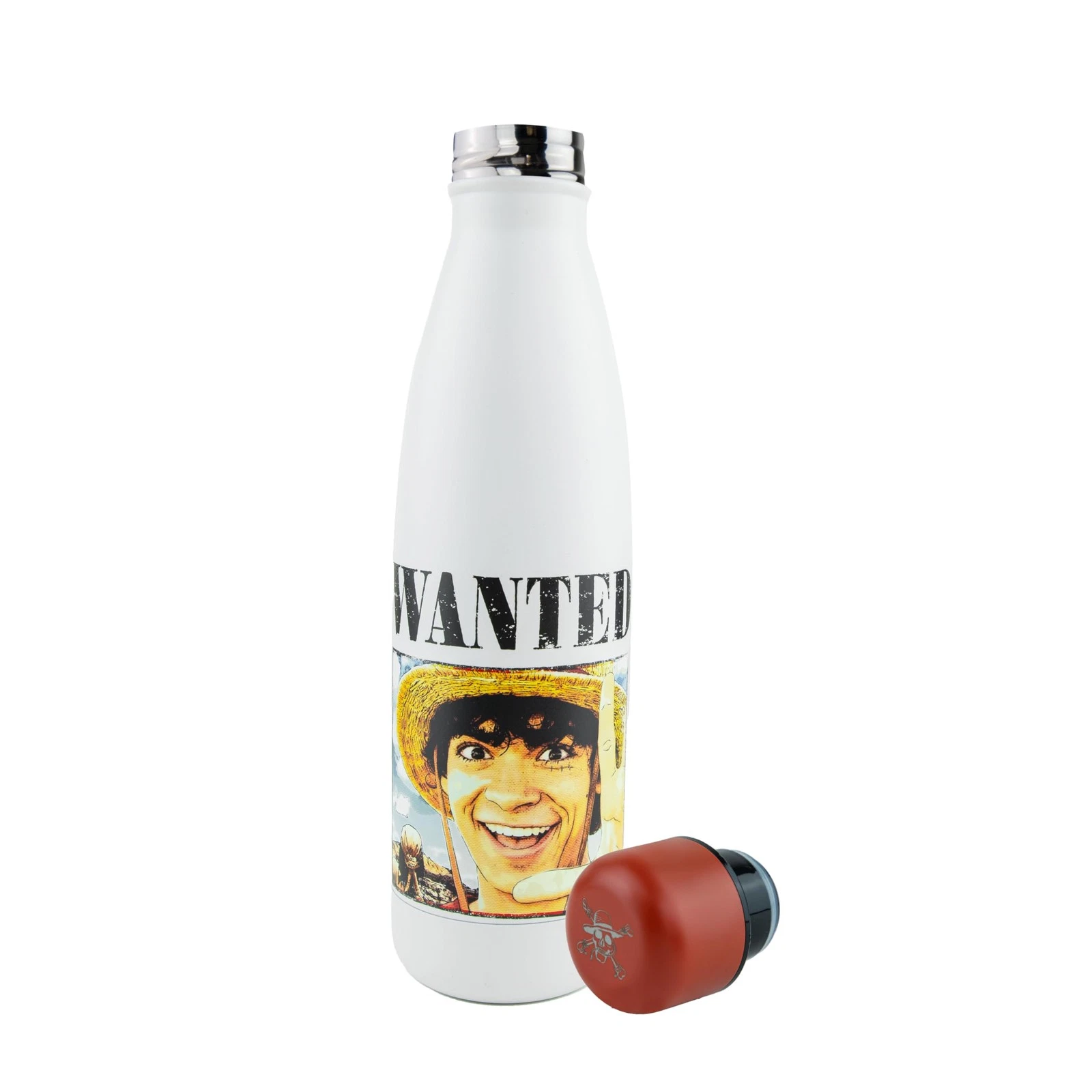 One Piece Wanted Luffy Black Insulated Bottle