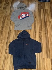 Nike Boys L Large 14/16 Cotton Hooded Sweatshirt Lot Of 2 Hoodie