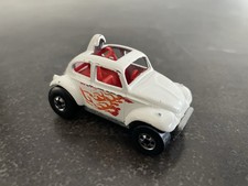 Hot Wheels White BLAZIN' BUG Volkswagen Beetle Baja Bug 1/64 Diecast Mattel 1983