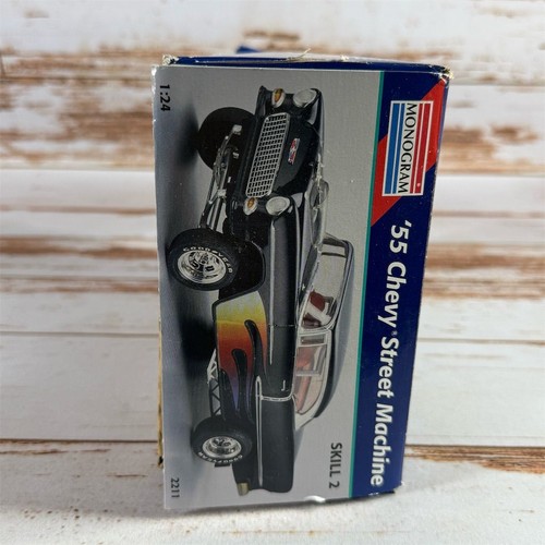 Monogram '55 Chevy Street Machine Modellbausatz im Maßstab 1:24 ungebaut - Bild 2 von 6