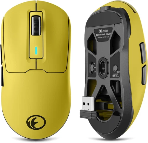 IFYOO G59 2.4G/BT/Wired Wireless Gaming Mouse, Rechargeable USB Type-C Wireless