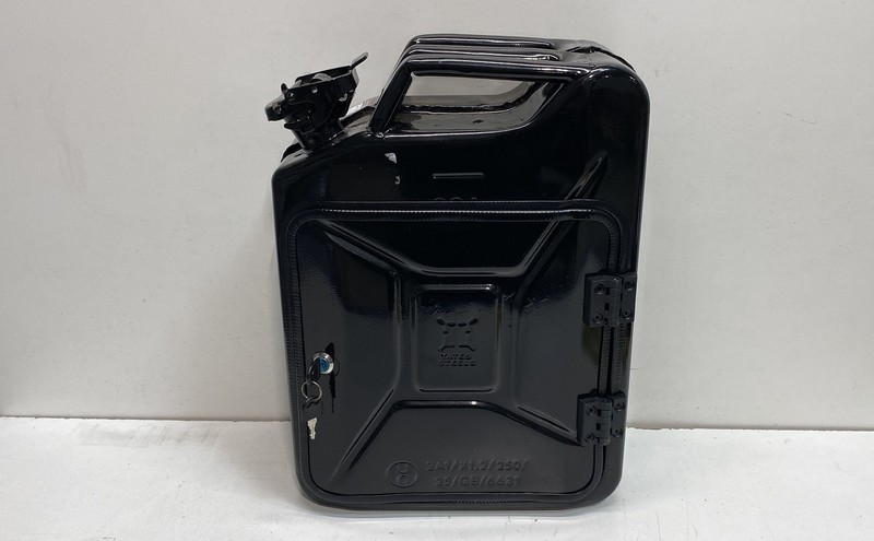 Jerry Can Company Steel Jerry Can Mini Bar Portable Cabinet 4 Piece Set Black