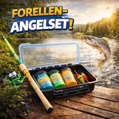 Berkley Flex Trout Starter Combo 2,40m / 5-15g Forellenangelset mit Zubehör