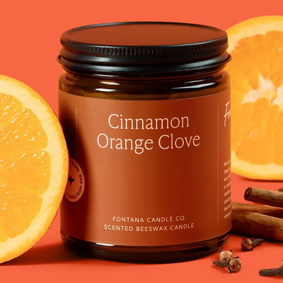 #ad Cinnamon Orange Clove Beeswax amp; Essential Oil Jar Candle $25.99