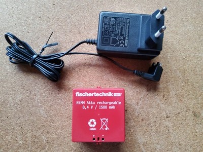 1x Fischertechnik Accu Set mit original Ladekabel, gebraucht