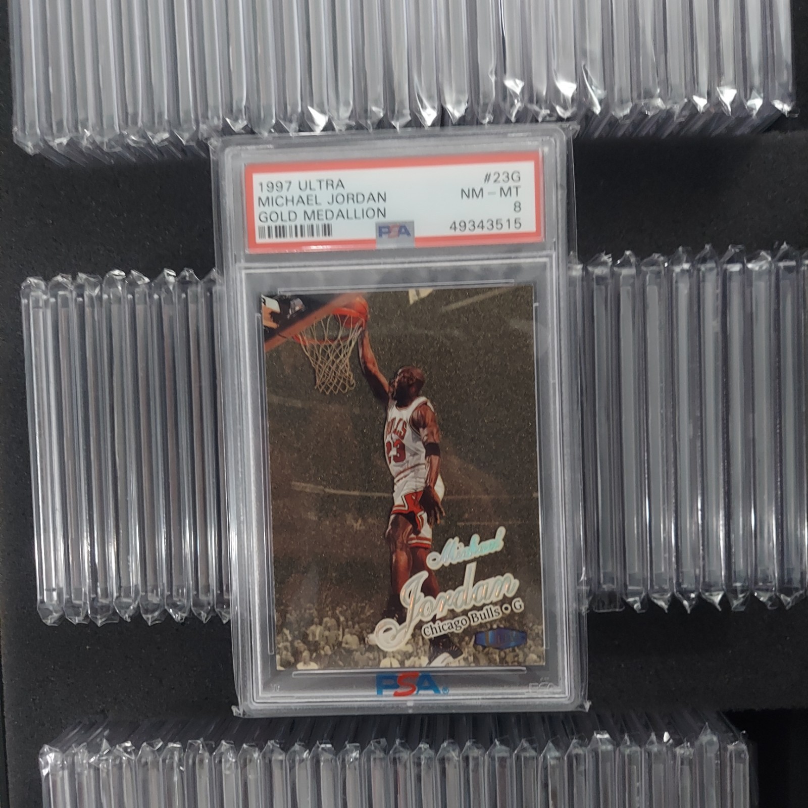 1997 Michael Jordan - Fleer Ultra Gold Medallion #23G PSA 8
