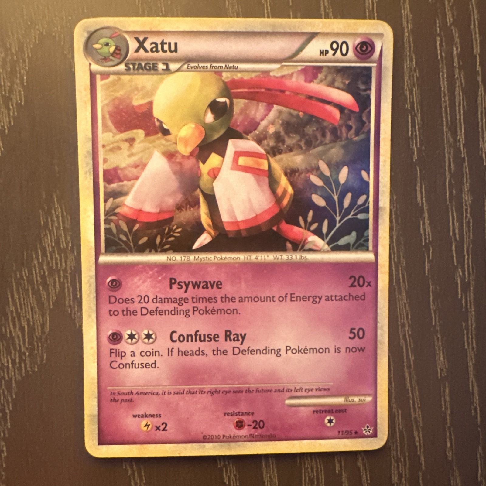 Pokémon Singles Xatu #11/95 Holographic Unleashed TCG cards