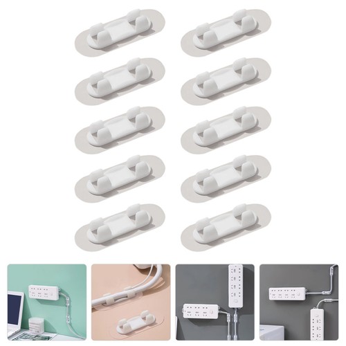 10 Pcs Selbstklebender Drahtmanager Kabelorganisator Ladekabel-Organizer - Afbeelding 10 van 12