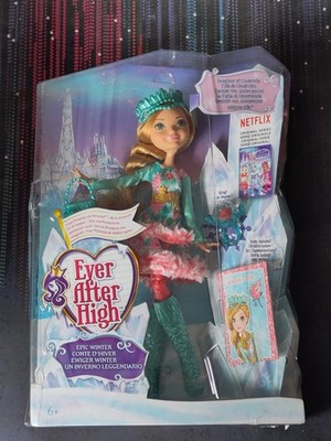 Ever After High Ashlynn Ella Epic Winter Puppe in Box mit Zubehör Brandneu