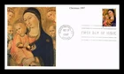 DR JIM STAMPS US COVER CHRISTMAS MADONNA AND CHILD FDC MYSTIC CACHET