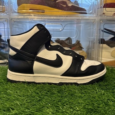 Size 7.5 - Nike Dunk High Black White - No Laces
