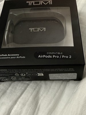 TUMI AirPods Pro Case Black| Compatible Pro & Pro 2 | New in Box