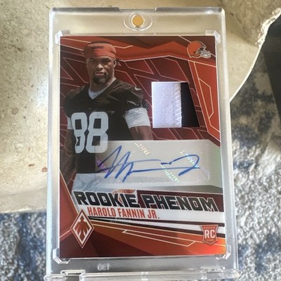 Panini Phoenix 2025 Harold Fannin Jr. RC RPA Red /99 #RPJ-HFN Browns