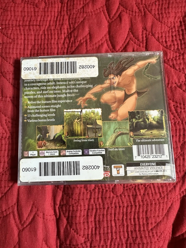Disney's Tarzan PlayStation 1 PS1 Black Label Brand New and Sealed - Image 2 of 3