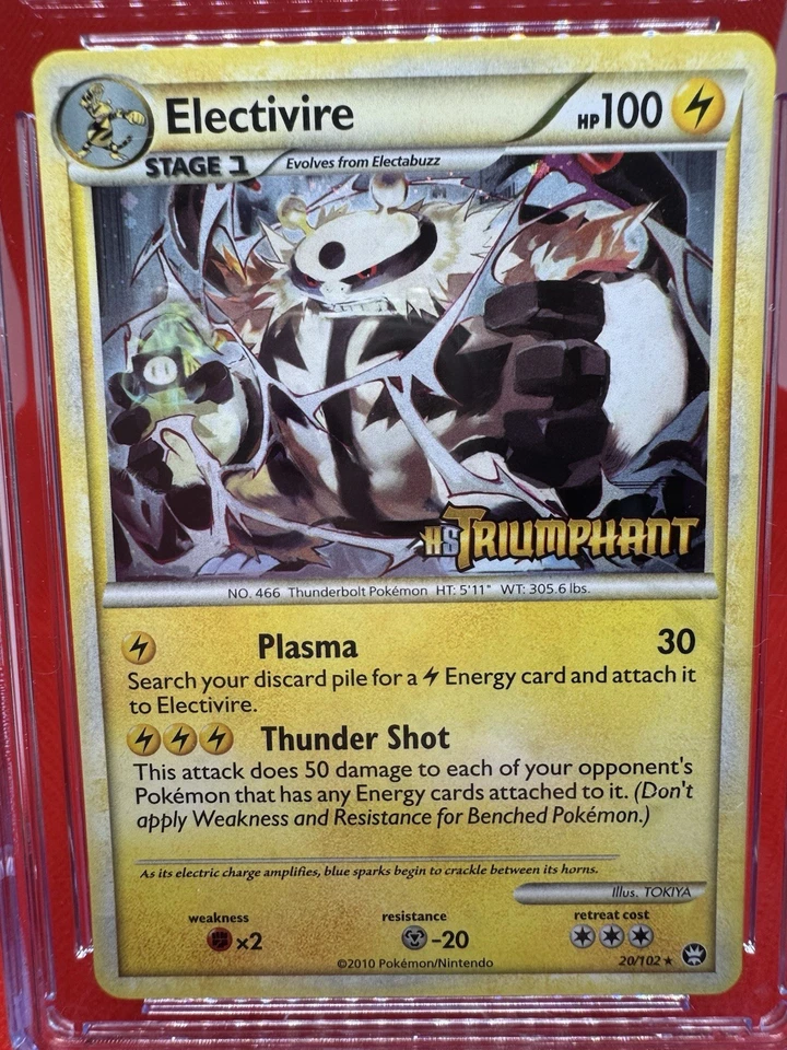 Electivire Pokémon Triumphant 20/102 Triumphant Prerelease Promo Holo CGC 9 MINT - Image 2 of 3