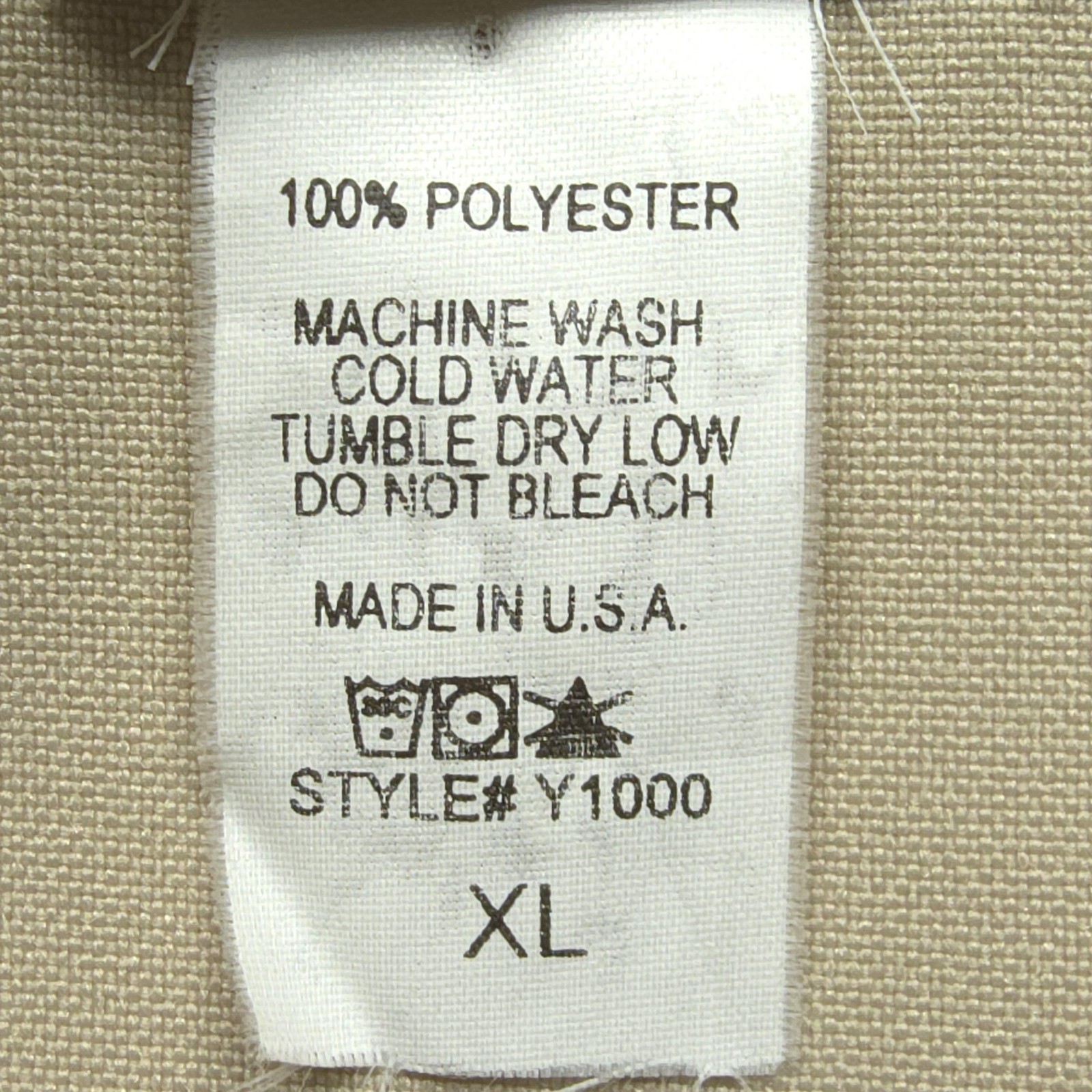 CalTop Men Shirt XL Beige Solid Basic Casual Homi… - image 18