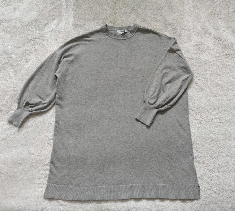 Vestido Suéter BB Dakota Steve Madden Olivia Talla XS Relajado Mini Gris De Gran Tamaño Foto 2 de 4