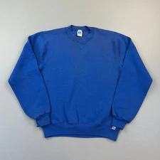 Vintage Russell Athletic Sweatshirt Mens Small Blank Crewneck Pullover USA 90s