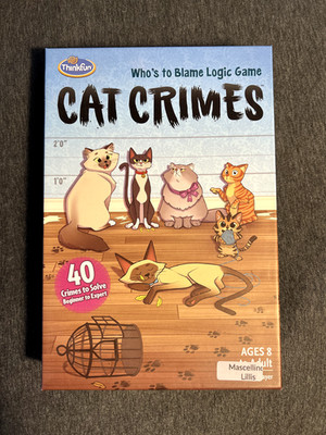ThinkFun CAT CRIMES Board Game (Used; MINT condition)