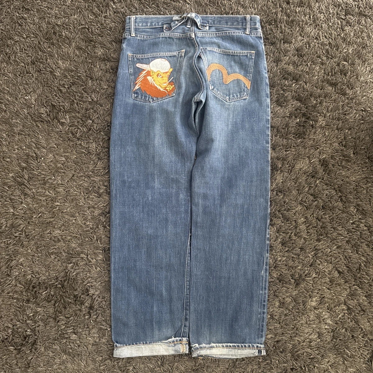 EVISU Regular 32 Size Jeans Men's 34 in Inseam for sale | eBay