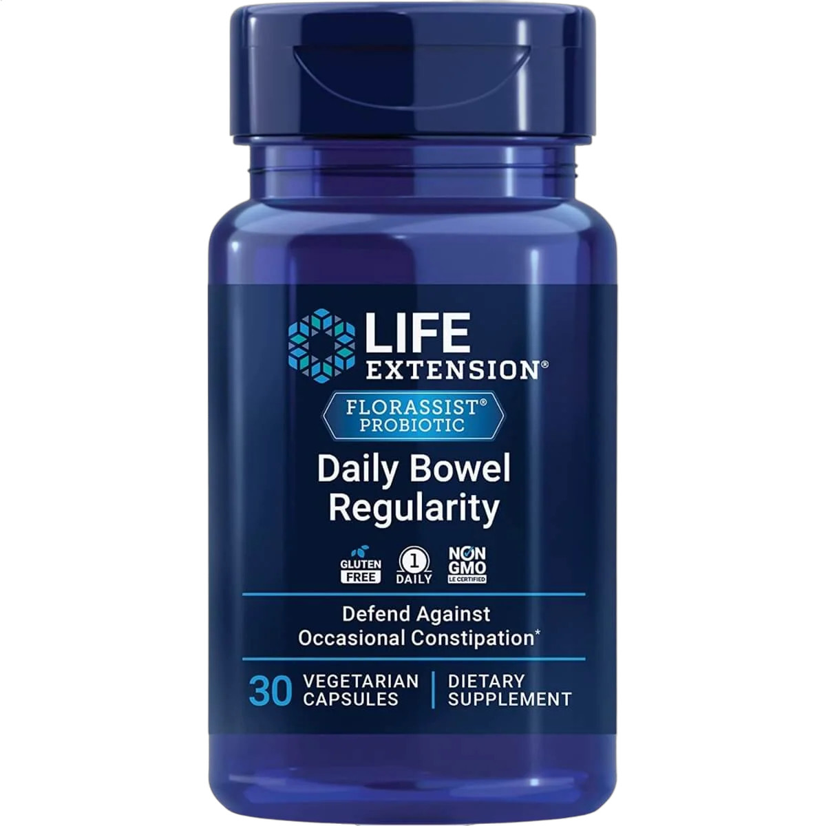 iHerb UK - Life Extension , Florassist® Probiotic, Daily Bowel Regularity, 30 Vegetarian Capsules (57.5 Mg Per Capsule) - Image 2