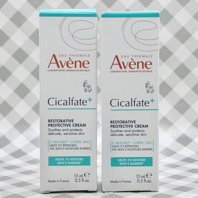 2x Avene Cicalfate Restorative Protective Cream 0.5oz 15mL   NEW IN BOX   