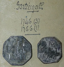 Scotland, Fortingall, Perthshire, Early Communion Tokens x 2 - Read!