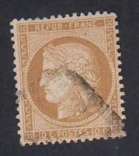 (FR1) Timbre France n°36 Cérès1870 Oblitéré cote 110 Euros lartdesgents.fr TCAT1