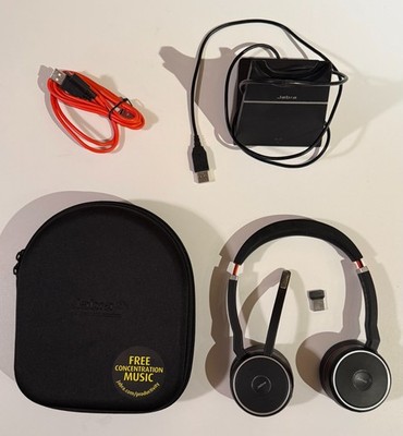 Jabra Evolve 75 Bluetooth Wireless Headset - Black, USB