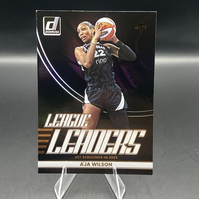 2026 Panini Donruss WNBA A'ja Wilson #10 League Leaders  Holo SP Rebounds