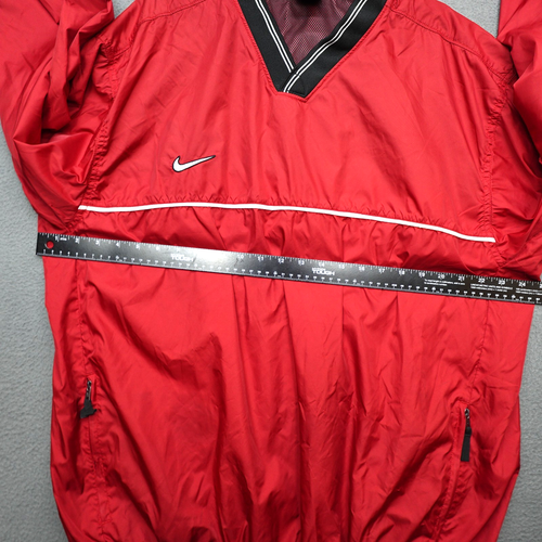 Maglia a vento sportiva vintage squadra Nike uomo taglia L maglione rosso - Foto 6 di 22