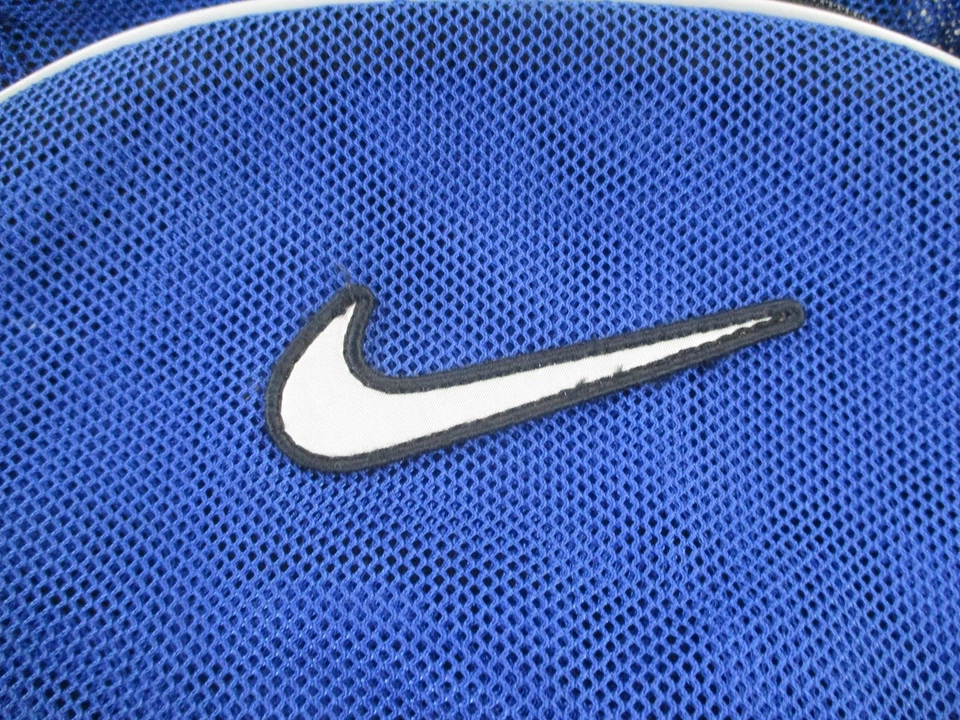 Nike Mesh Backpack Blue Ventilated Sports Gym School Bag Padded Straps Pockets - Image 2 of 4