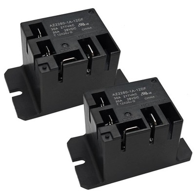 2 Pack Relay AZ2280-1A-12DF Mini Power Electromechanical 12VAC 30A Part