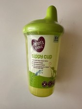 Parent's Choice Sippy Cup Green 9 oz Spill Proof Stackable Bite Resistant