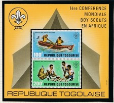 Togo  bloc  scouts en Afrique   1973  num   69   **