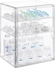 Baby Bottle Organizer   3 Tier Bottle Storage Organizer Baby for Nipples, Pump