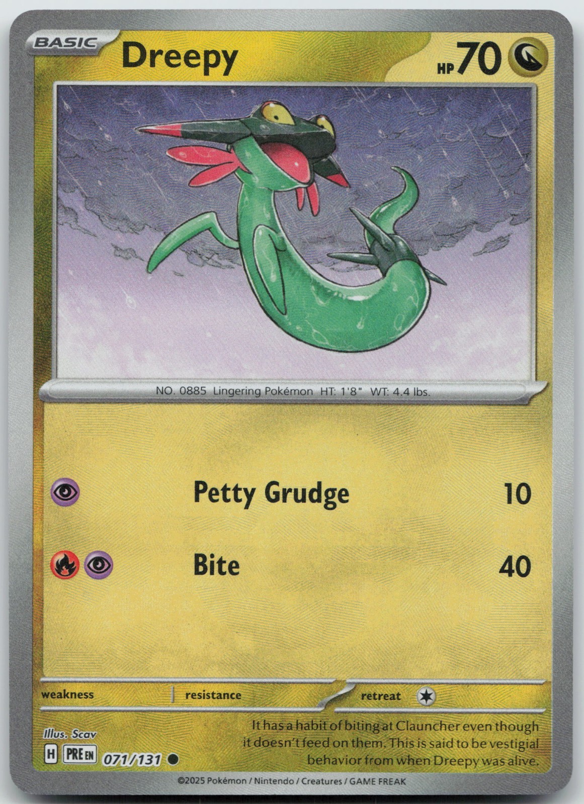 Dreepy (Poke Ball Pattern) 071/131 Holofoil (H) SV: Prismatic Evolutions - NM