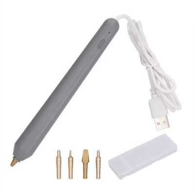 4 Größen Metallspitzen Folie Feder Stift Kit USB betrieben austauschbare Federn Hot1723