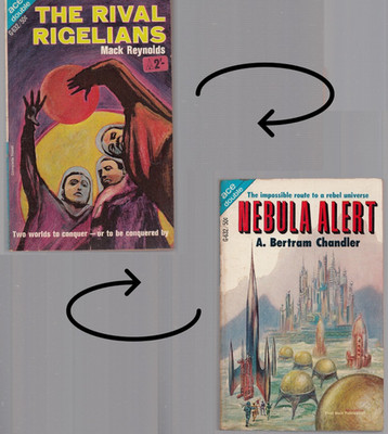 ACE Double: Rival Rigelians & Nebula Alert - M Reynolds/A.B Chandler 1967 Sci-fi