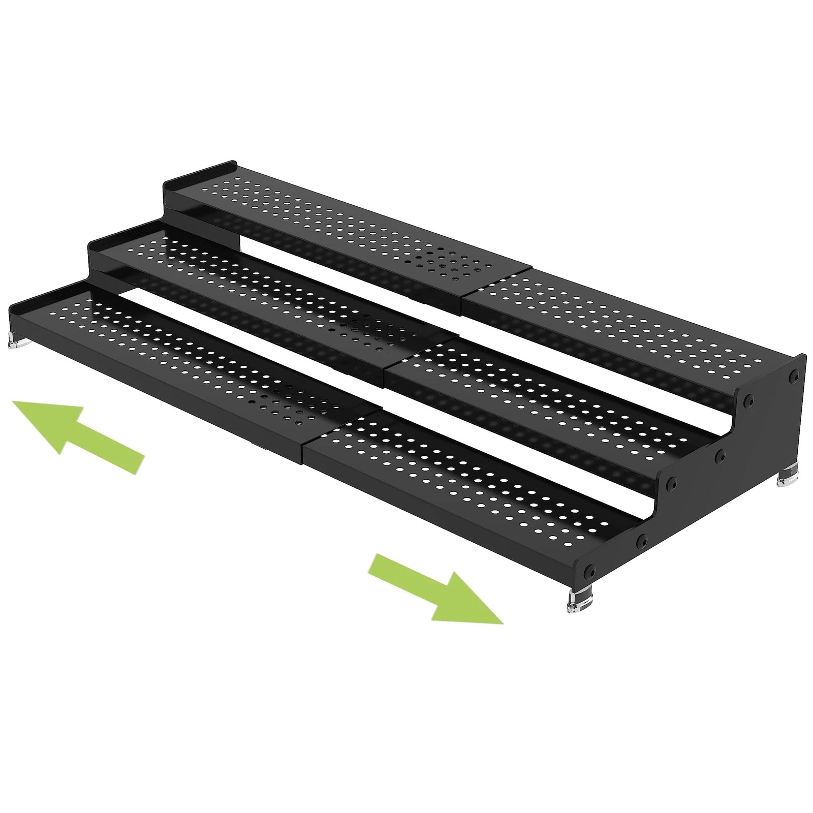 Metal Spice Rack Organizer for Cabinet, 3 Tier Expandable Spice Storage shelf...