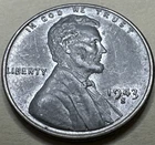1943 S Lincoln Steel Wheat Cent Great Condition 2195X