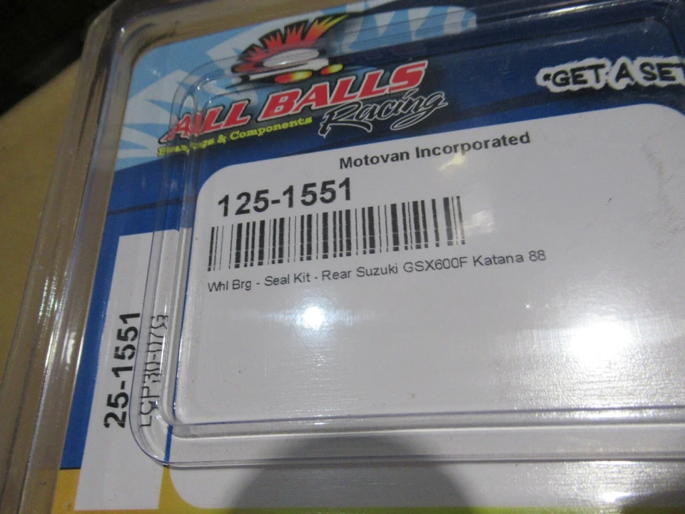 KIT COJINETE RUEDA TODAS LAS BOLAS - SUZUKI KATANA GSX600F 1988 - TRASERO Foto 4 de 4