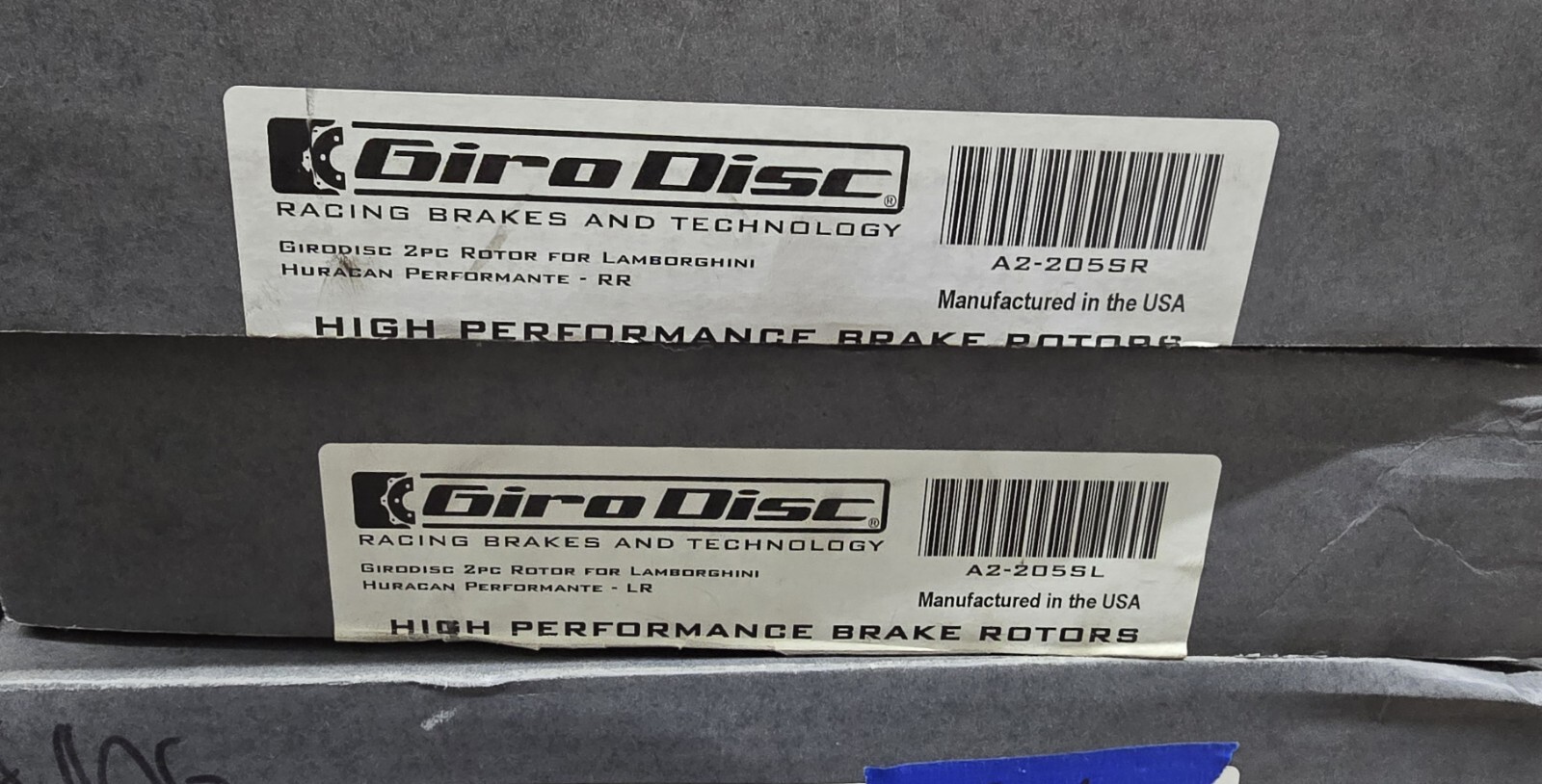 Lamborghini Huracan Performante A2 205 Girodisc Rotors Rotor Brake Front Rear