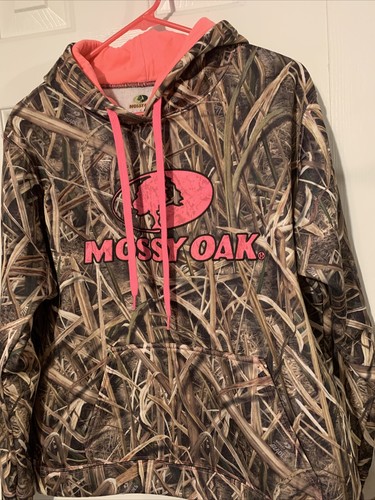 Women's Mossy Oak Camo Pullover Sweatshirt Hoodie Size Large Listing #239 - Picture 2 of 8