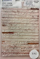 Momenta Background Woodgrain Wood Plank Clear Stamp A2 Card Size Rare! Retired!